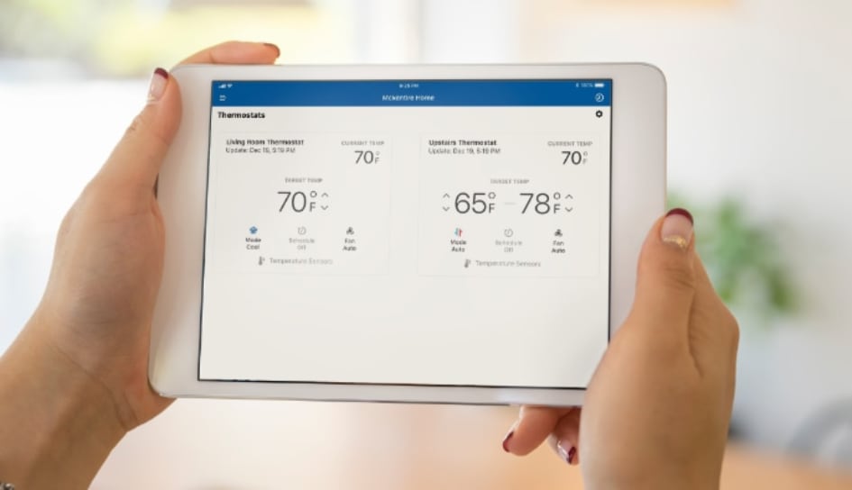 Thermostat control in Lake Havasu